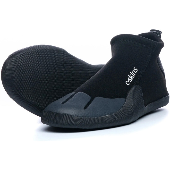 2024 C-Skins Legend 3mm Round Toe Reef Boots C-RBLERT - Black / Charcoal